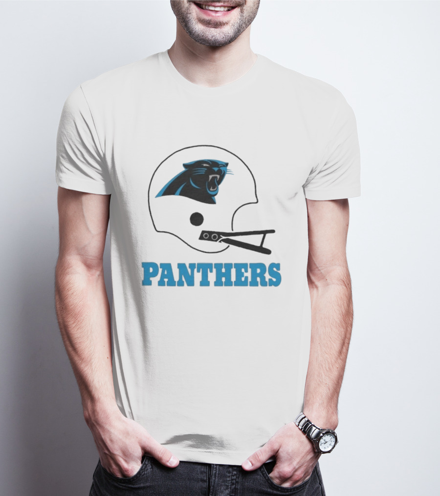 Panthers Football Helmet Carolina T-Shirt