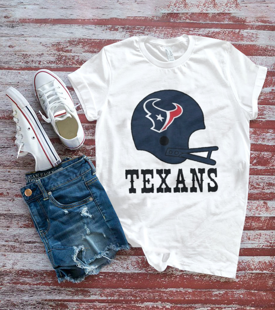 Houston Texans Big Helmet Texans Football Team T-Shirt