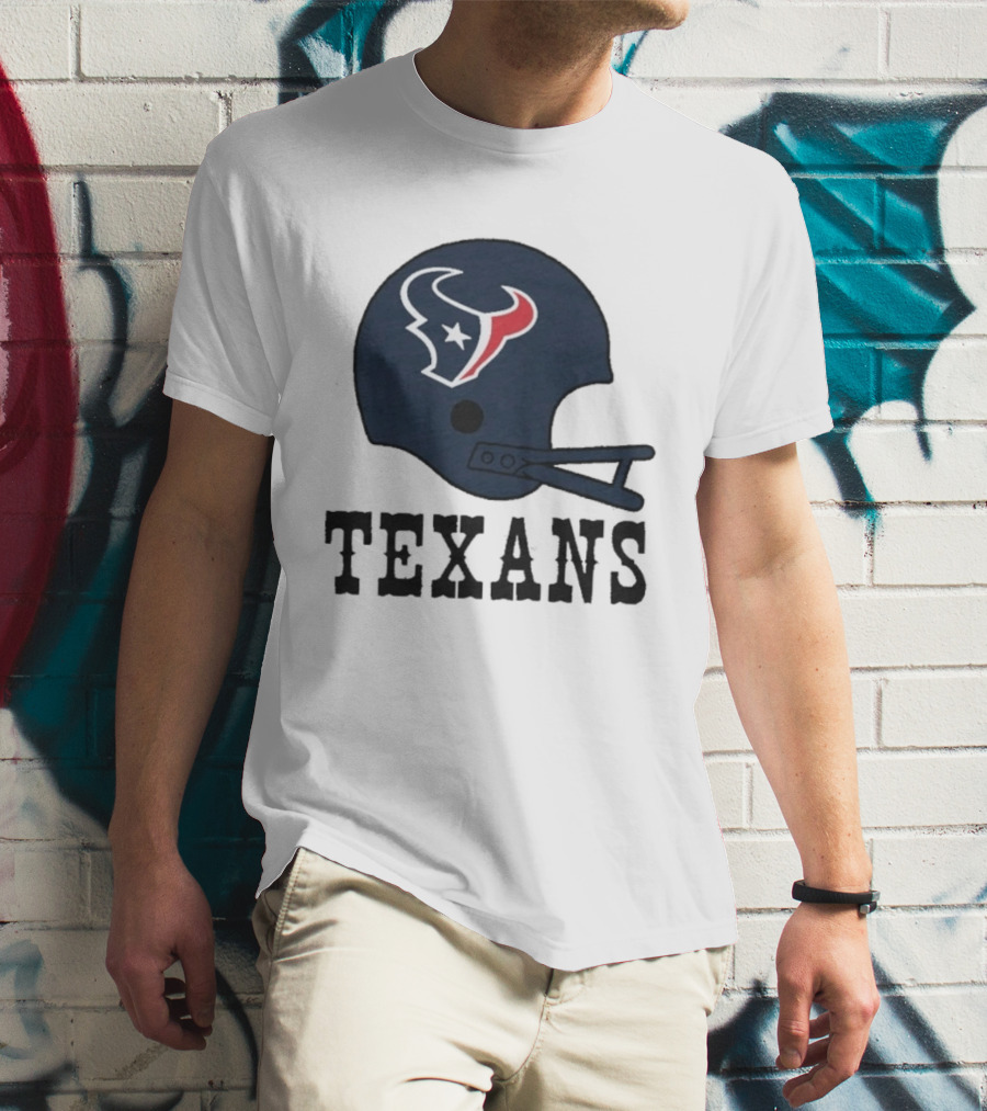 Houston Texans Big Helmet Texans Football Team T-Shirt
