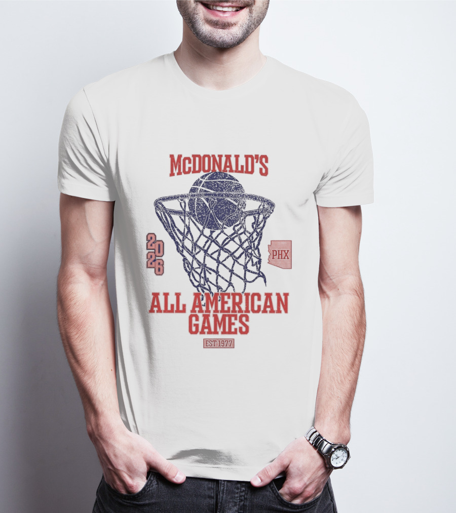 McDonald's All American Games 2026 Phoenix Basketball Event T-Shirt