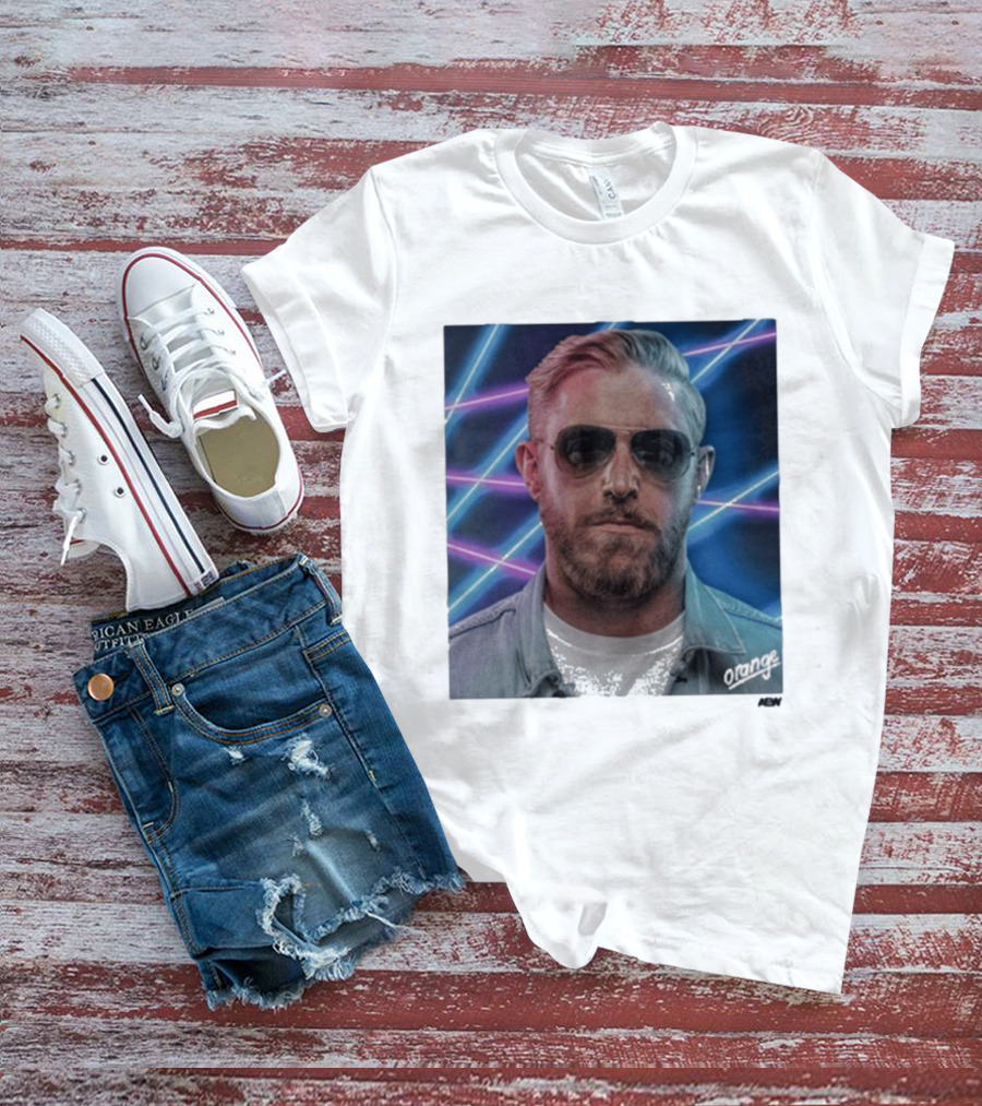 Orange Cassidy Yearbook 90's Neon Laser T-Shirt