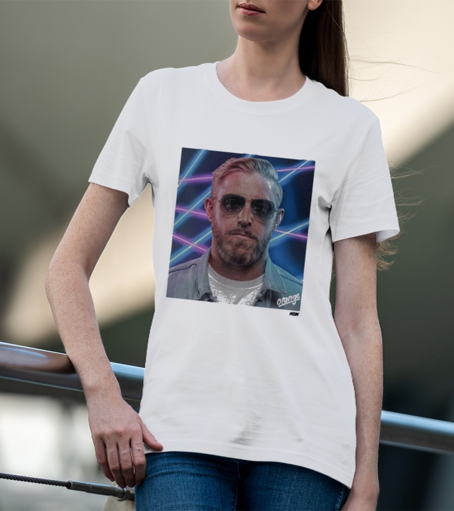 Orange Cassidy Yearbook 90's Neon Laser T-Shirt