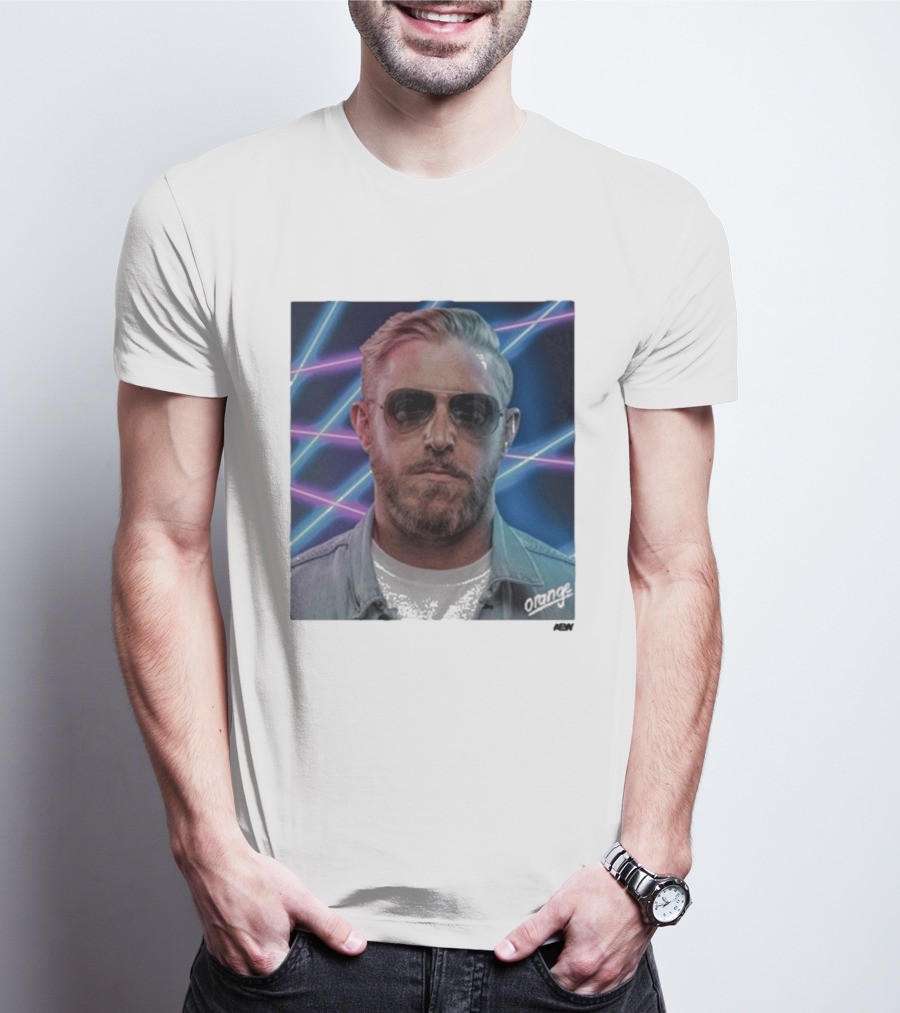 Orange Cassidy Yearbook 90's Neon Laser T-Shirt