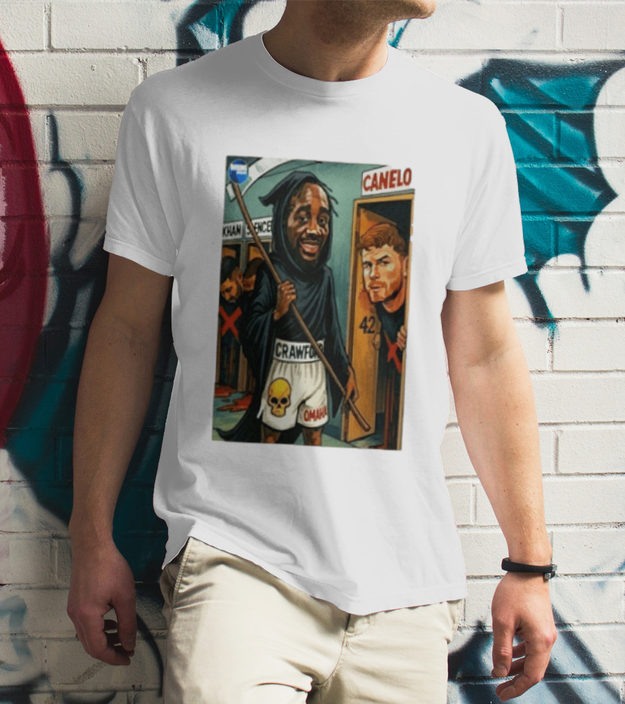 Crawford Grim Reaper Omaha With Canelo Álvarez And Khan Spence T-Shirt