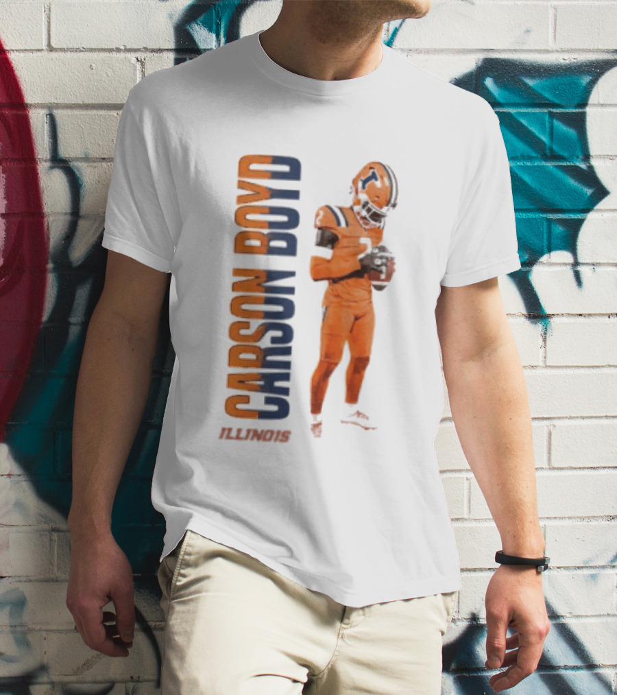 Carson Boyd Illinois Fighting Illini Player Football T-Shirt