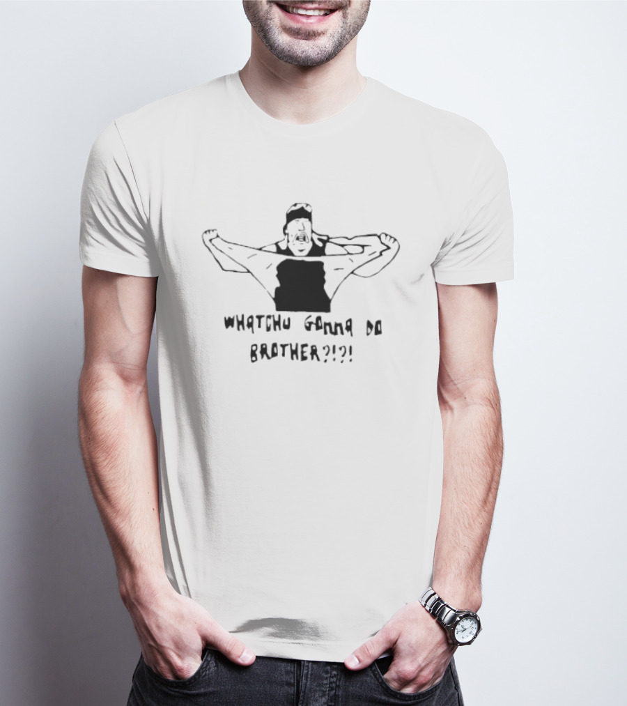 Hulk Hogan Whatchu Gonna Do Brother Iconic Wrestling Pose T-Shirt