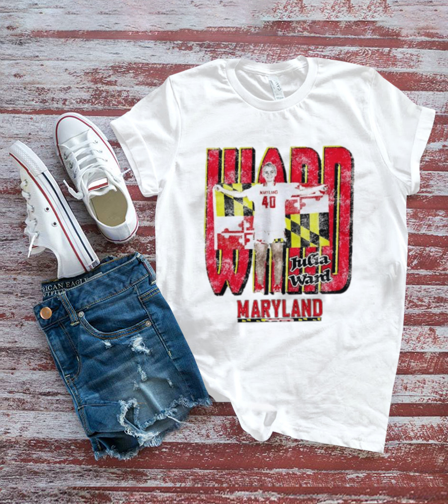 Maryland Terrapins Julia Ward 40 Player T-Shirt