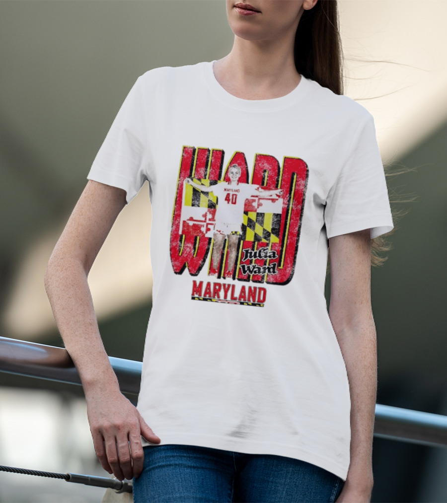 Maryland Terrapins Julia Ward 40 Player T-Shirt