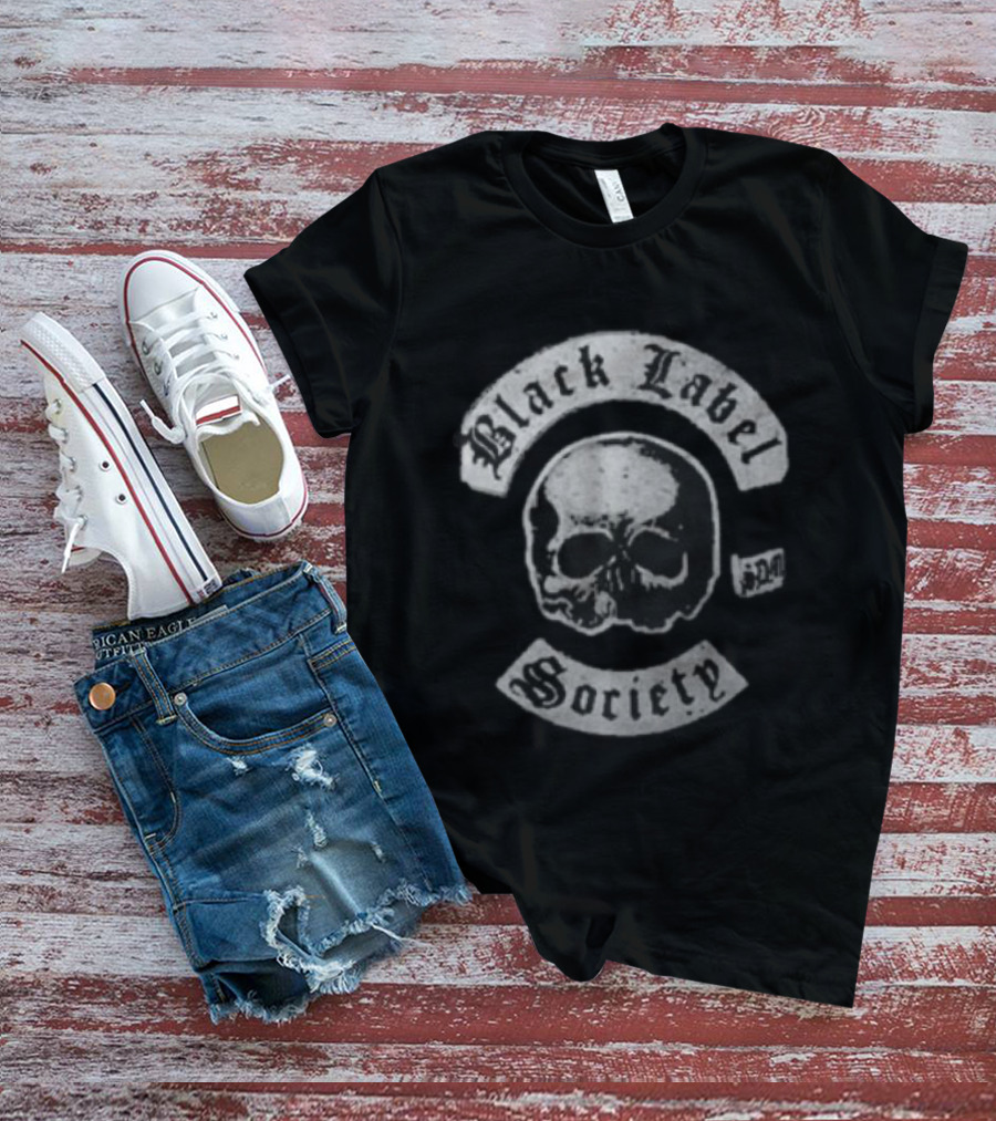 Black Label Society Skull Emblem Forged In Iron Built To Destroy T-Shirt