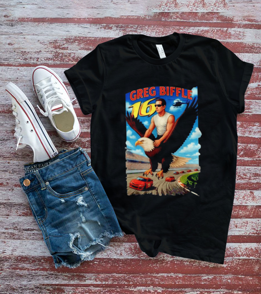 Greg Biffle NASCAR 16 Racing Adventure Bald Eagle Highway T-Shirt