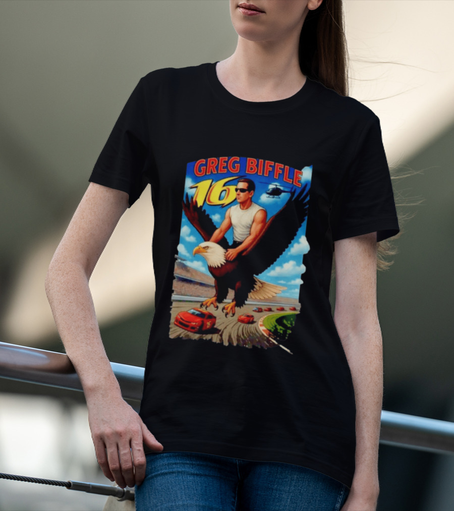Greg Biffle NASCAR 16 Racing Adventure Bald Eagle Highway T-Shirt
