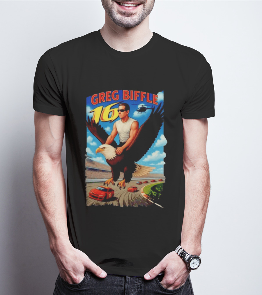 Greg Biffle NASCAR 16 Racing Adventure Bald Eagle Highway T-Shirt