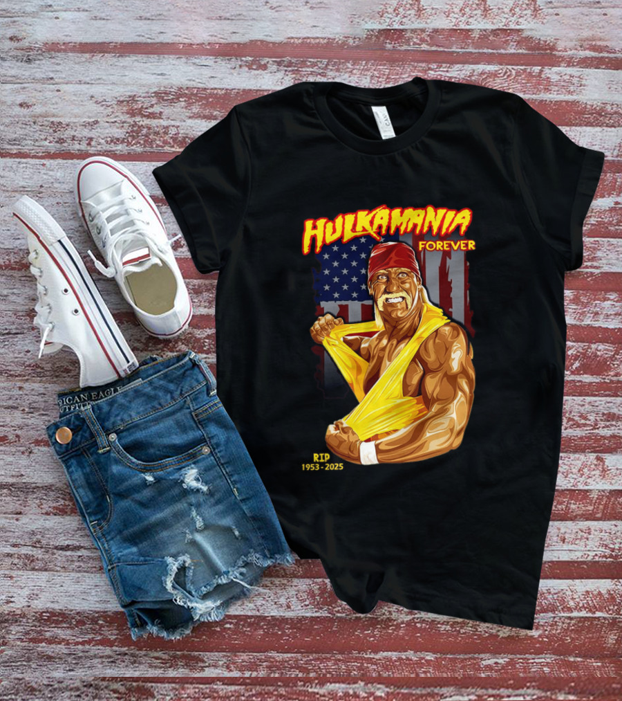 Hulkamania Forever American Icon 1953 2025 T-Shirt