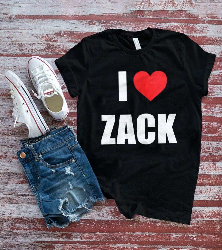 I Heart Zack Red Love T-Shirt