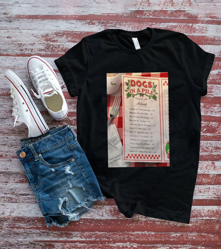 Dogs In A Pile Summer Tour 2026 T-Shirt
