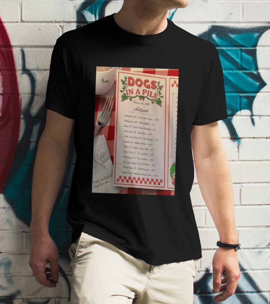 Dogs In A Pile Summer Tour 2026 T-Shirt