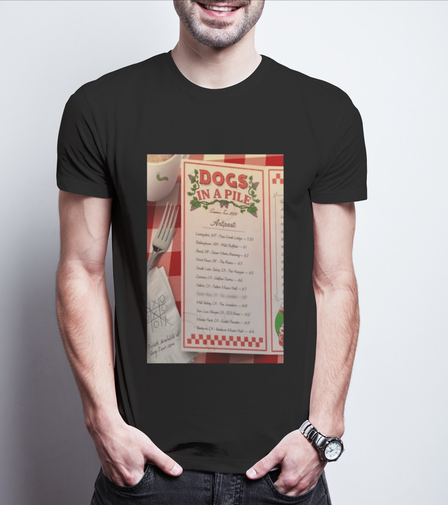 Dogs In A Pile Summer Tour 2026 T-Shirt