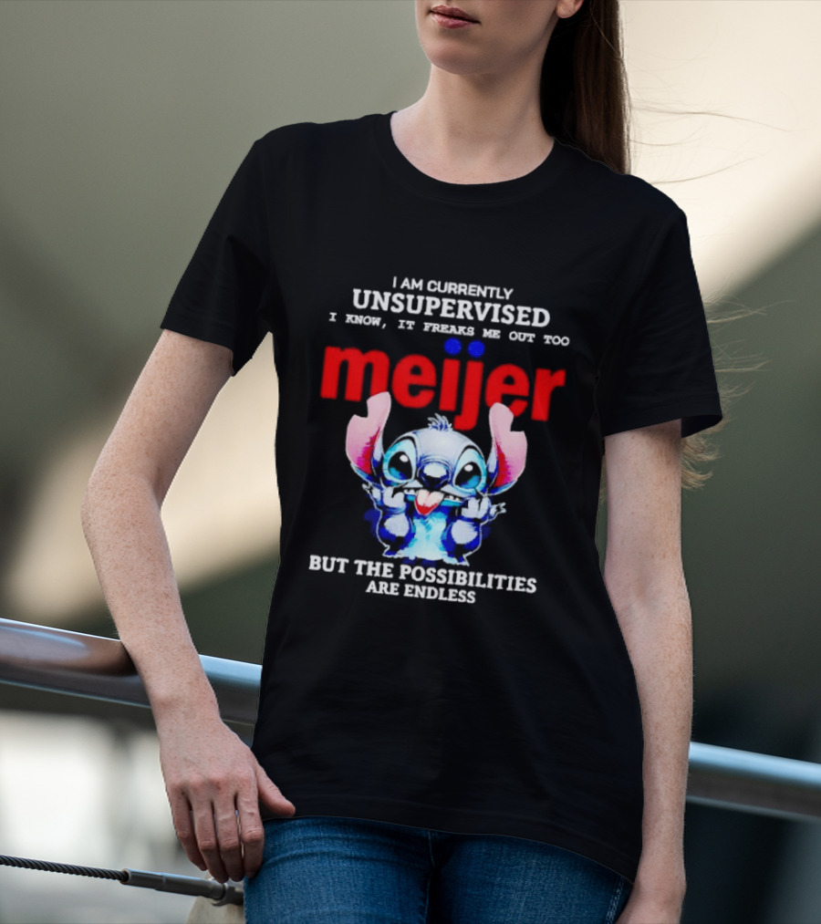I'm Currently Unsupervised Meiej Stitch Possibilities Are Endless T-Shirt