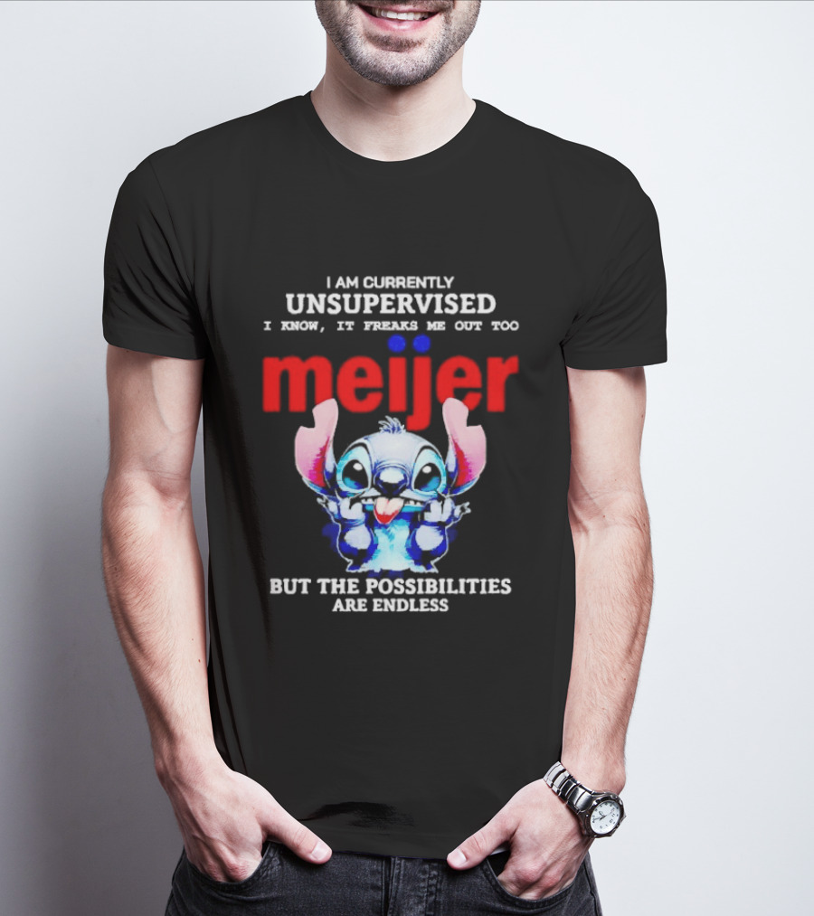 I'm Currently Unsupervised Meiej Stitch Possibilities Are Endless T-Shirt