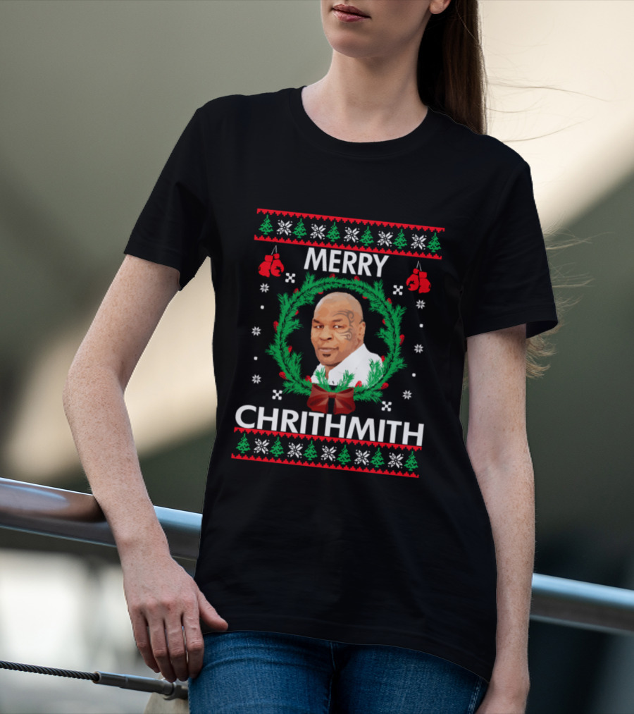 Mike Tyson Merry Chrithmith Christmas Toddler Infant T-Shirt