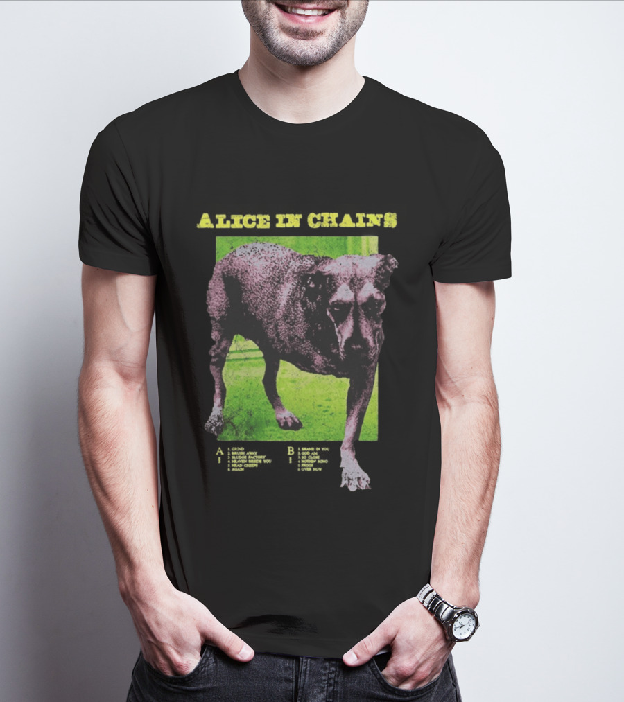 Alice In Chains Tripod Album Cover Art Dog Image T-Shirt