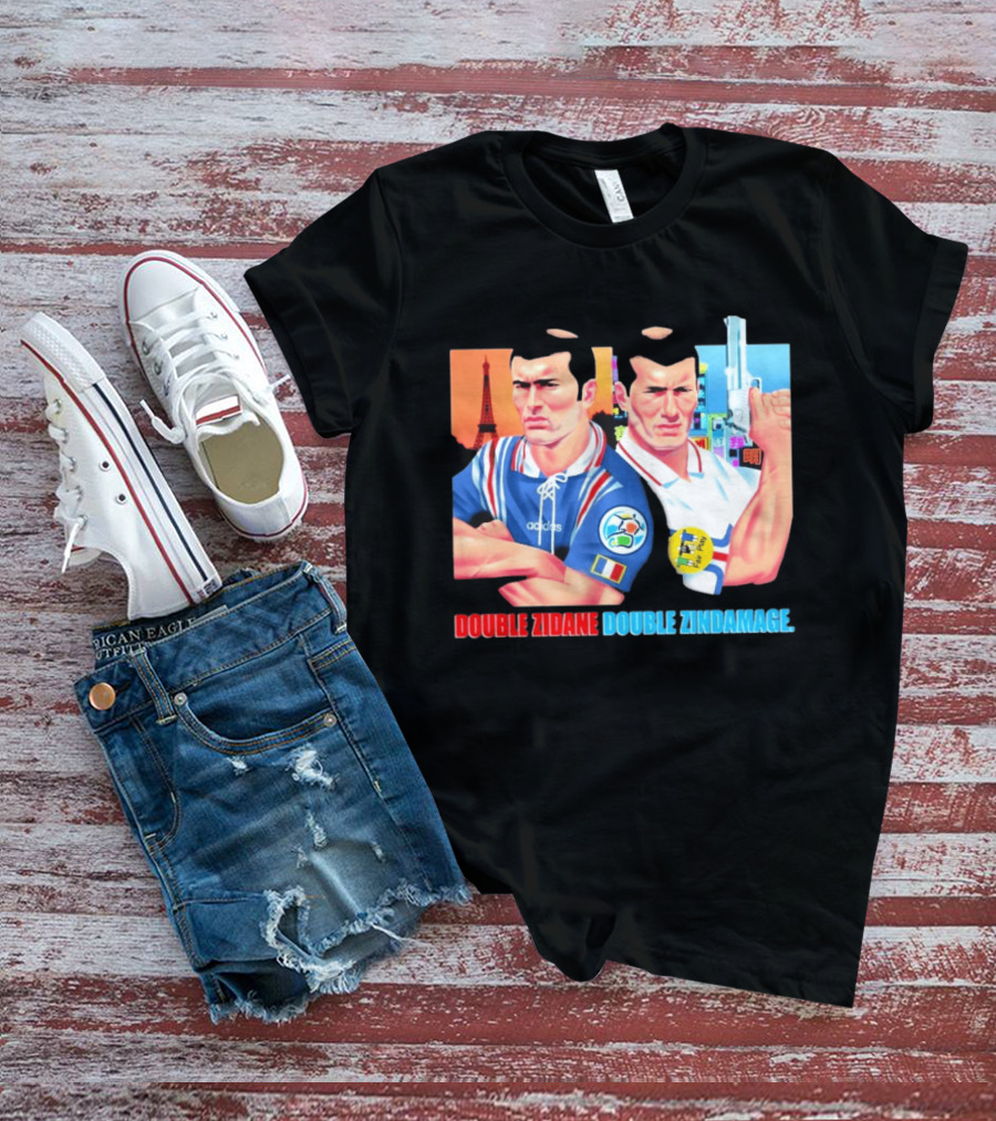 Double Zidane Double Zindamage Hong Kong Pop Up Cult Kits Paris T-Shirt
