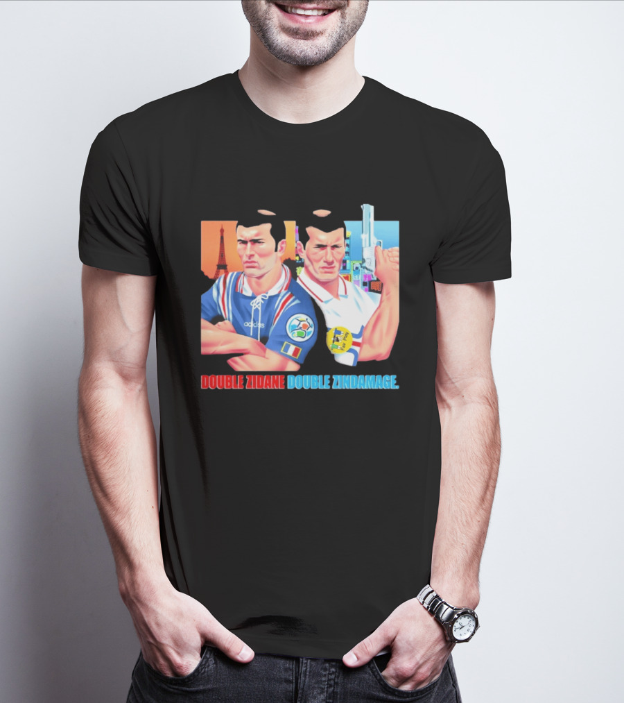 Double Zidane Double Zindamage Hong Kong Pop Up Cult Kits Paris T-Shirt