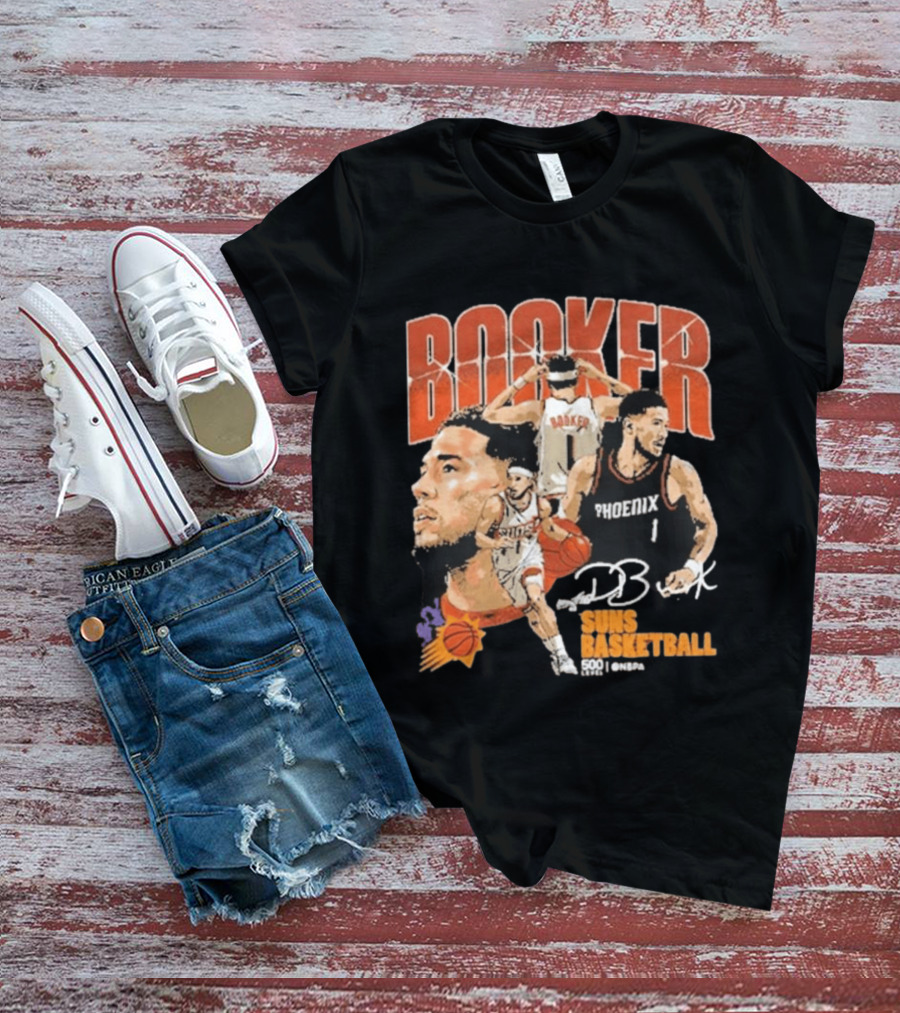 Booker Suns Basketball Phoenix 500 Career Games T-Shirt