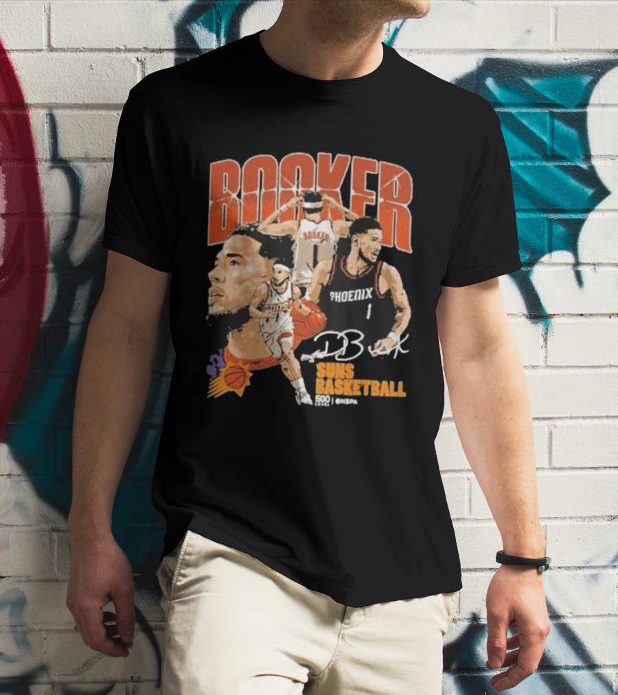 Booker Suns Basketball Phoenix 500 Career Games T-Shirt
