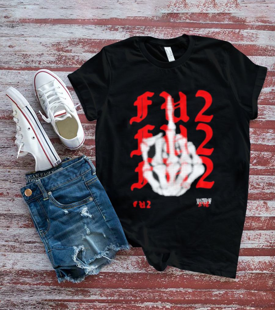 FU2 Middle Finger Three 6 Mafia Master Of Evil T-Shirt