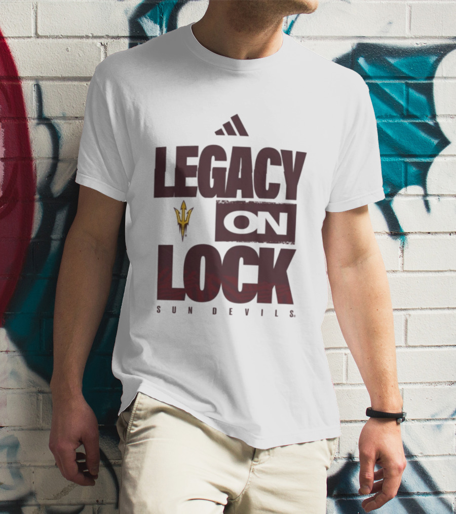 Arizona State Sun Devils Legacy On Lock March Madness 2026 T-Shirt