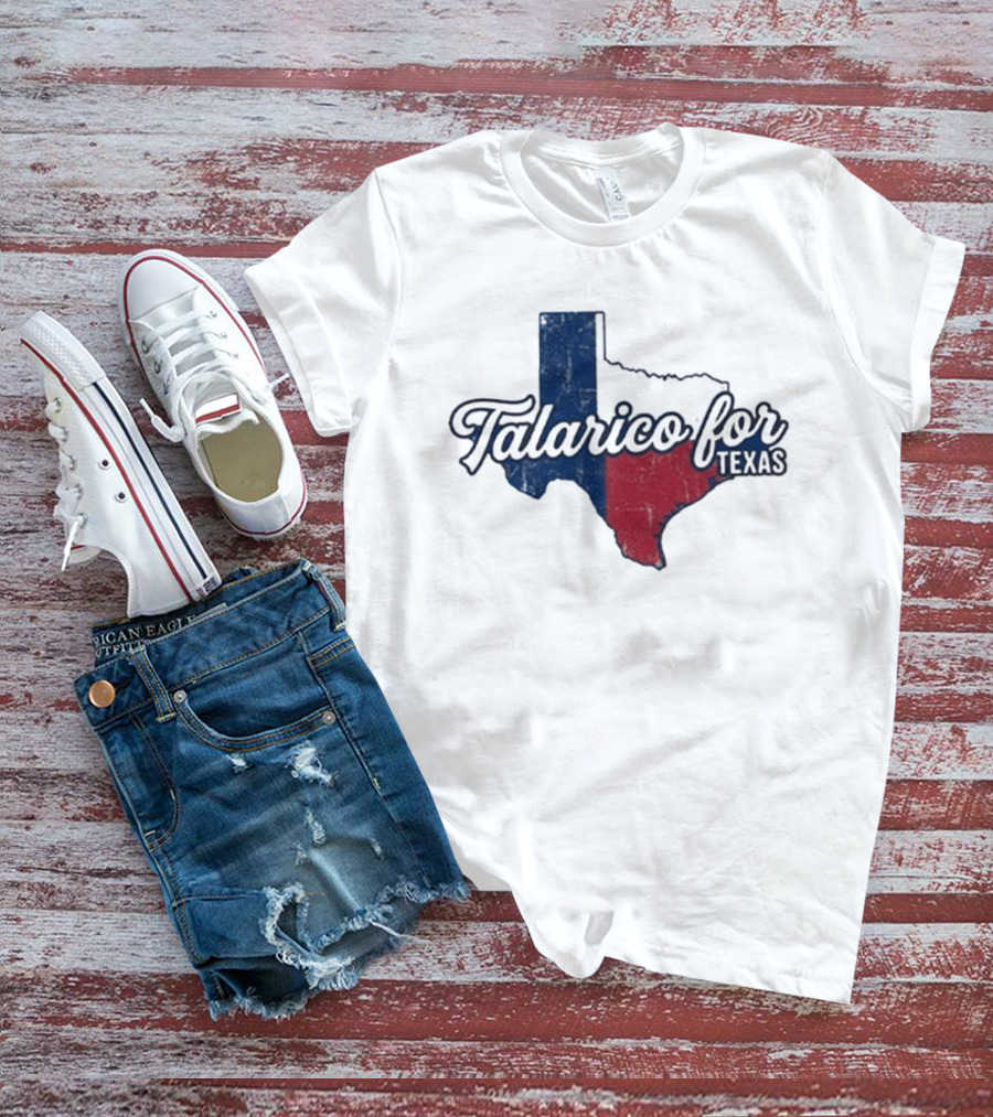 Talarico For Texas State Flag Map T-Shirt