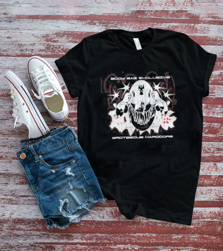 Body Bag Exclusive Grotesque Hardcore Skull 2003 2005 T-Shirt
