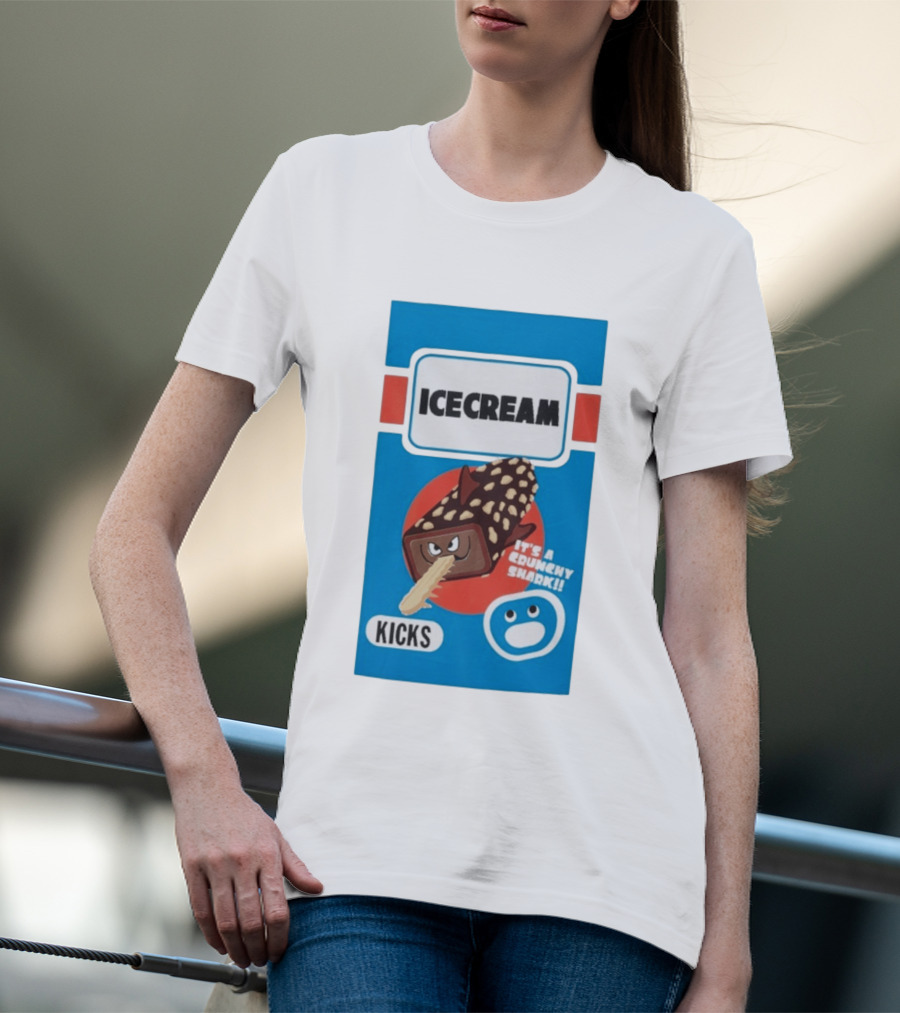 Ice Cream Kicks It's A Crunchy Shark T-Shirt