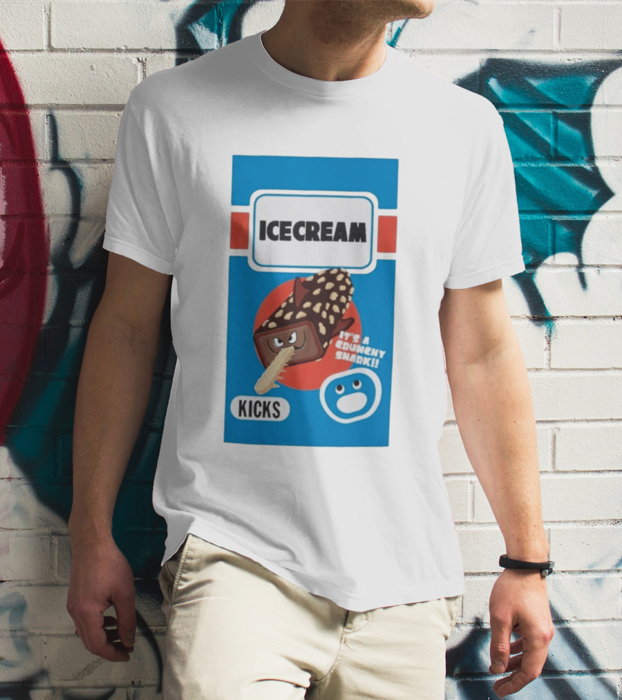 Ice Cream Kicks It's A Crunchy Shark T-Shirt