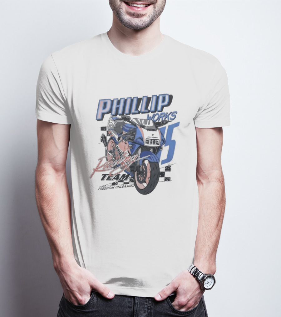 Phillip Works Racing Motorcycle 15 T-Shirt