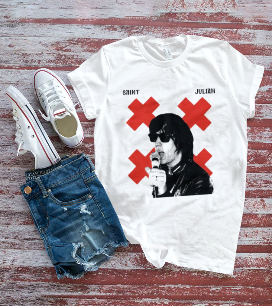 Saint Julian Ccasablancas Red X T-Shirt