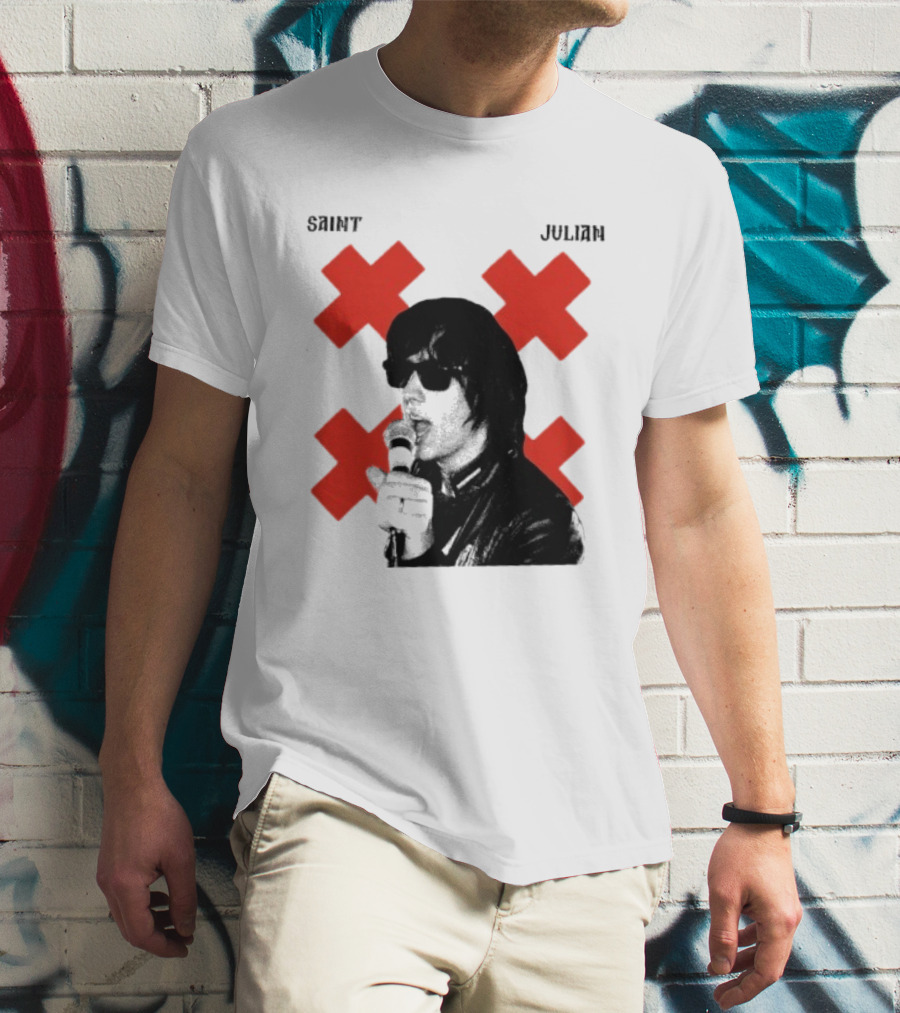 Saint Julian Ccasablancas Red X T-Shirt