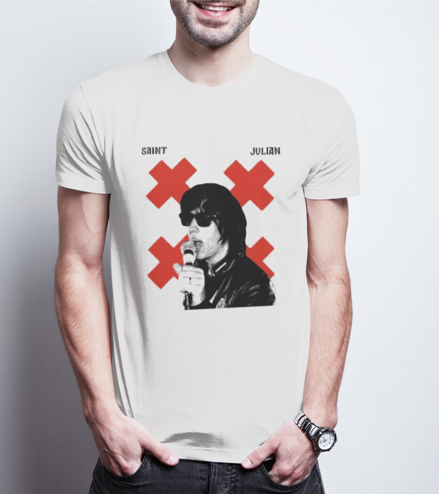 Saint Julian Ccasablancas Red X T-Shirt
