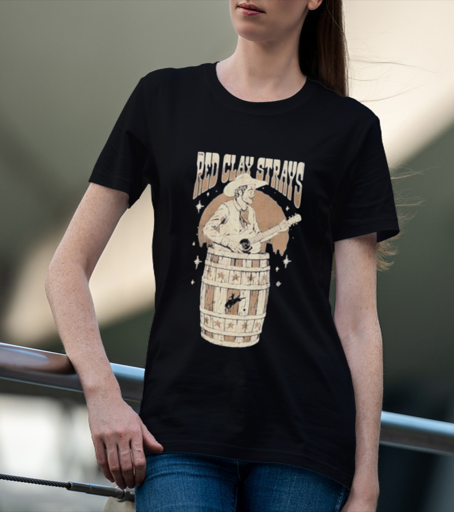 Red Clay Strays Cowboy Musician With Guitar T-Shirt
