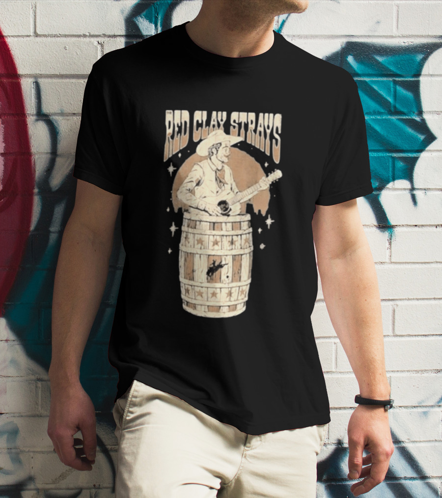 Red Clay Strays Cowboy Musician With Guitar T-Shirt