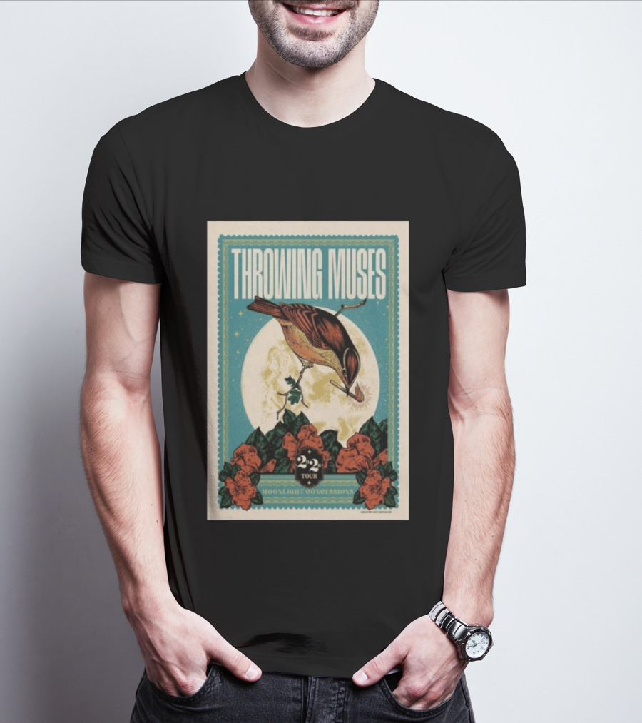 Throwing Muses Moonlight Concessions 2026 Tour Vintage Bird T-Shirt