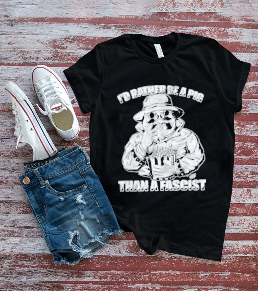 I'd Rather Be A Pig Than A Fascist Olafh Ace Porco Rosso Miyazaki T-Shirt
