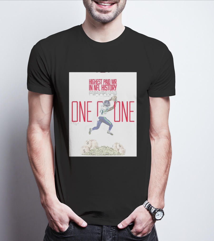 Jaxon Smith Njigba Seattle Seahawks One Of One Highest Paid WR In NFL History T-Shirt