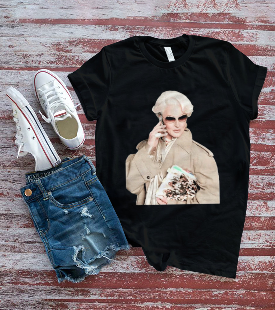 Miranda Priestly Iconic Fashion Boss With Sunglasses And Phone T-Shirt