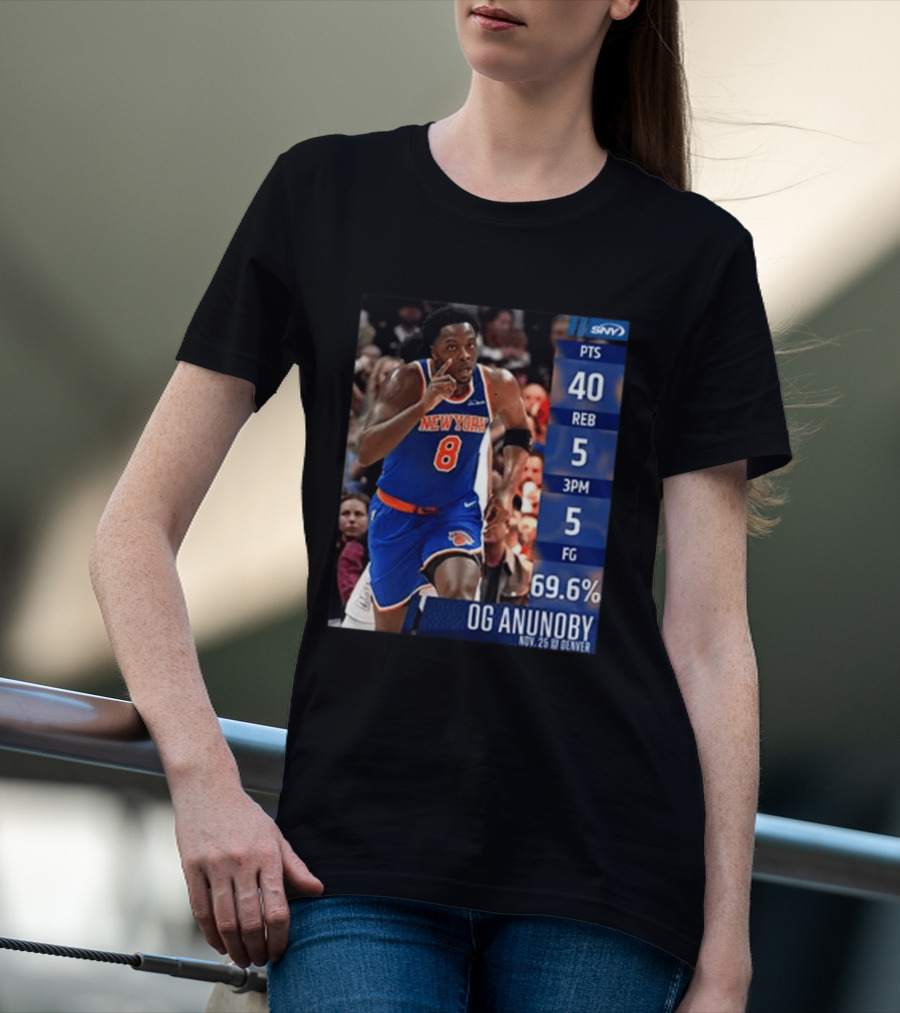 OG Anunoby 40 Points New York Performance Nov 25 Denver T-Shirt