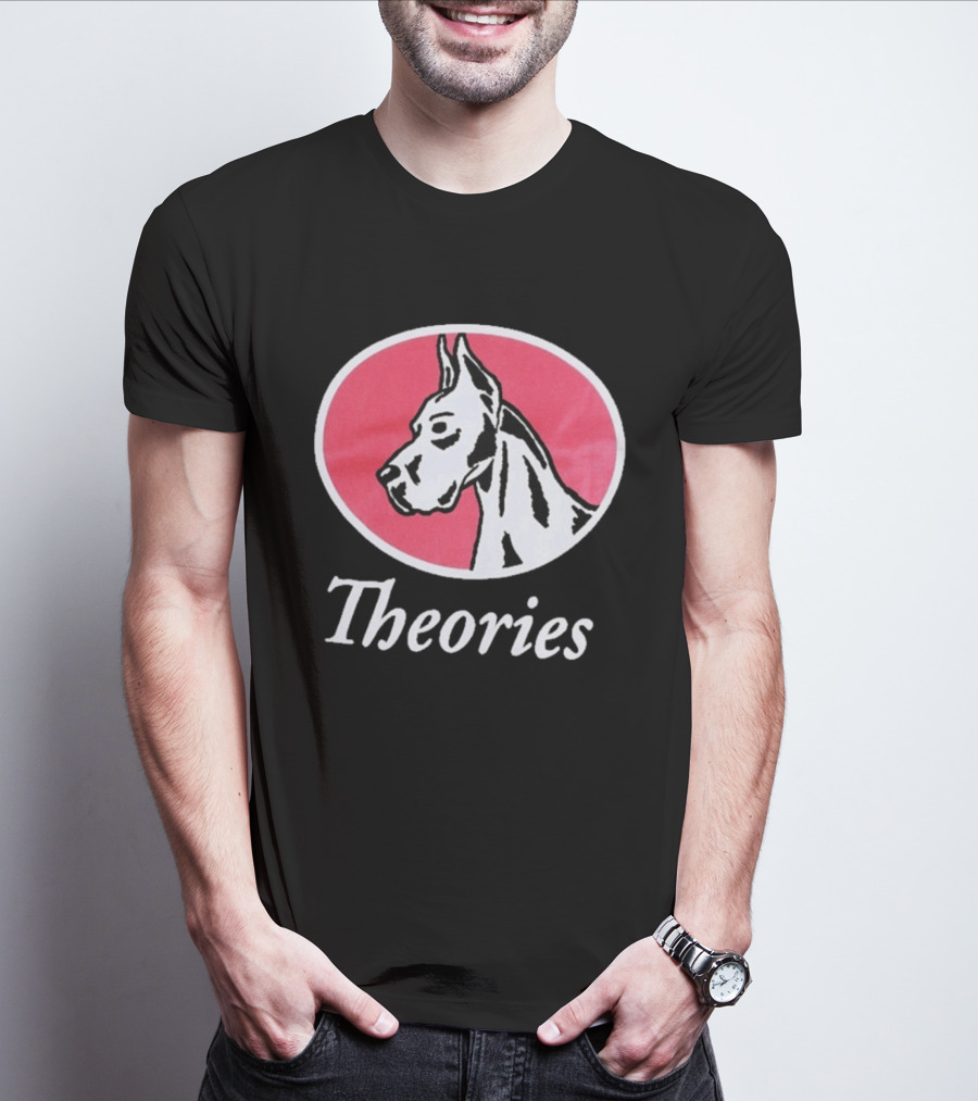 Theories Of Atlantis Champ Faded Brown Great Dane Oval T-Shirt