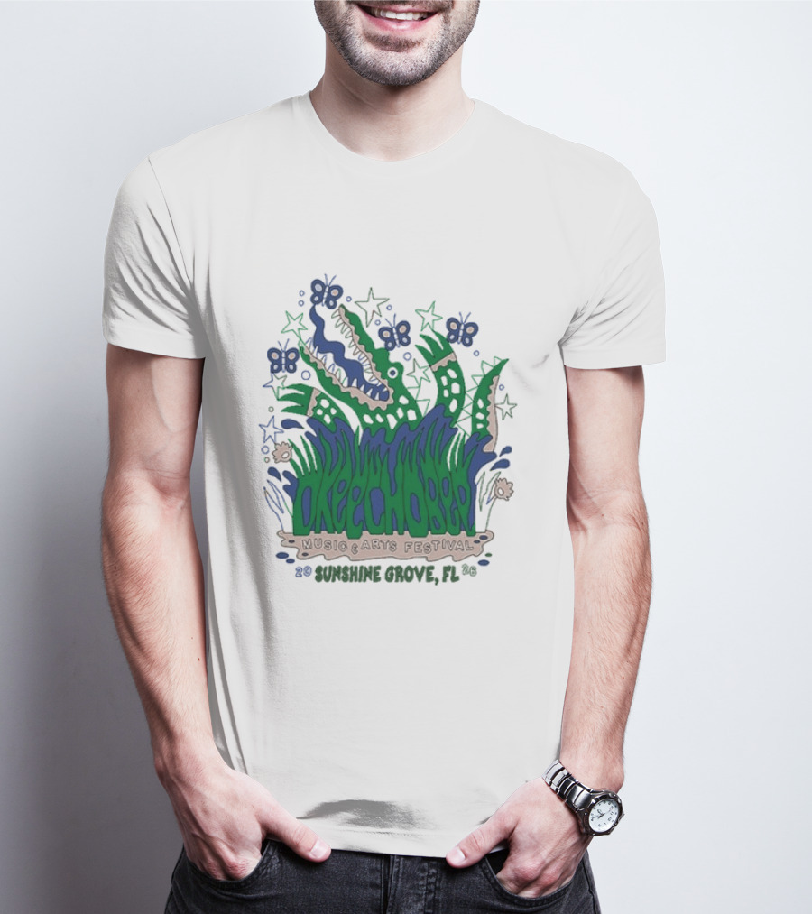 Okeechobee Music & Arts Festival Sunshine Grove FL 2026 Lineup T-Shirt