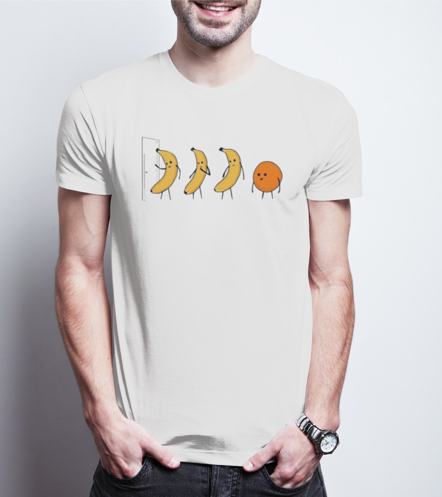 Nathan W. Pyle Banana Knock Knock Joke Comic Orange T-Shirt