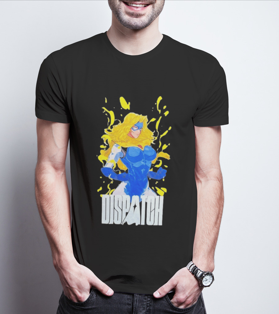 Dispatch Blonde Blue Heroic Character Blazer T-Shirt